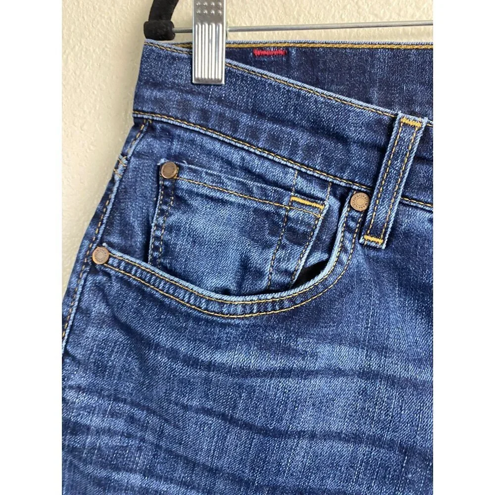 7 For All Mankind The Straight Leg Jeans Men Size 31 Medium Wash Denim Classic‎
